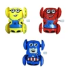 Cartoon spring stunt car, new plastic toy car chain double-sided car, children's educational street toy wholesale Item Picture